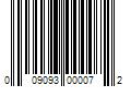 Barcode Image for UPC code 009093000072