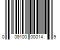 Barcode Image for UPC code 009100000149