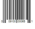 Barcode Image for UPC code 009100000651