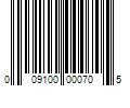 Barcode Image for UPC code 009100000705