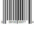 Barcode Image for UPC code 009100000774