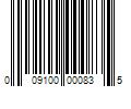 Barcode Image for UPC code 009100000835