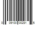 Barcode Image for UPC code 009100002815