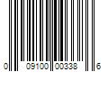 Barcode Image for UPC code 009100003386