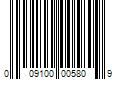 Barcode Image for UPC code 009100005809