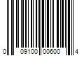 Barcode Image for UPC code 009100006004