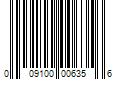 Barcode Image for UPC code 009100006356