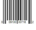 Barcode Image for UPC code 009100007162