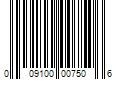 Barcode Image for UPC code 009100007506