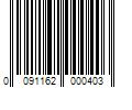 Barcode Image for UPC code 0091162000403