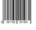 Barcode Image for UPC code 0091162001981