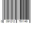 Barcode Image for UPC code 0091212751149