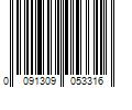 Barcode Image for UPC code 0091309053316