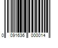 Barcode Image for UPC code 0091636000014