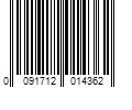 Barcode Image for UPC code 0091712014362