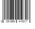 Barcode Image for UPC code 0091869419317