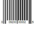 Barcode Image for UPC code 009200000025