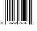 Barcode Image for UPC code 009200000261