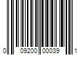 Barcode Image for UPC code 009200000391