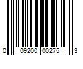 Barcode Image for UPC code 009200002753