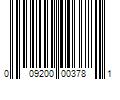 Barcode Image for UPC code 009200003781