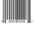 Barcode Image for UPC code 009202000061