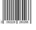 Barcode Image for UPC code 0092229260266