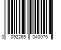 Barcode Image for UPC code 0092265040075