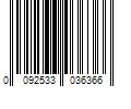 Barcode Image for UPC code 0092533036366. Product Name: MobileSpec Premium Stereo Bluetooth Wireless Neck Headphones, Black