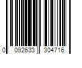 Barcode Image for UPC code 0092633304716