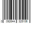 Barcode Image for UPC code 0092644325106