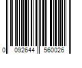 Barcode Image for UPC code 0092644560026