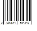 Barcode Image for UPC code 0092644694349