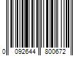 Barcode Image for UPC code 0092644800672