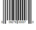 Barcode Image for UPC code 009279000070