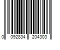 Barcode Image for UPC code 0092834204303