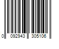 Barcode Image for UPC code 0092943305106