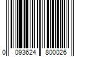 Barcode Image for UPC code 0093624800026