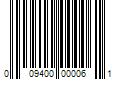 Barcode Image for UPC code 009400000061