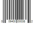 Barcode Image for UPC code 009400000382