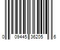 Barcode Image for UPC code 009445362056