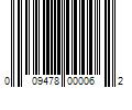 Barcode Image for UPC code 009478000062