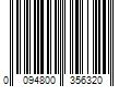 Barcode Image for UPC code 0094800356320