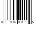 Barcode Image for UPC code 009502000075