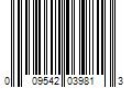 Barcode Image for UPC code 009542039813