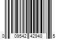 Barcode Image for UPC code 009542429485