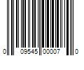 Barcode Image for UPC code 009545000070