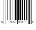 Barcode Image for UPC code 009550000072