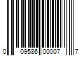 Barcode Image for UPC code 009586000077