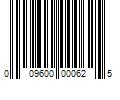 Barcode Image for UPC code 009600000625